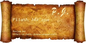 Pilath Józsa névjegykártya
